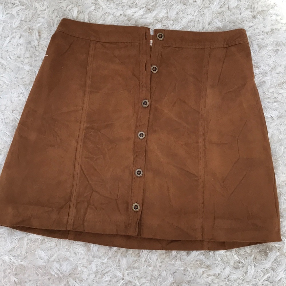 Faux suede skirt from Hollister, size 3